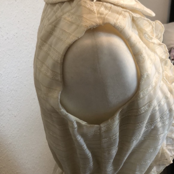 Burt Stanley Cream 1962 Vintage Housewife Dress Size 13-14 - Picture 11 of 16